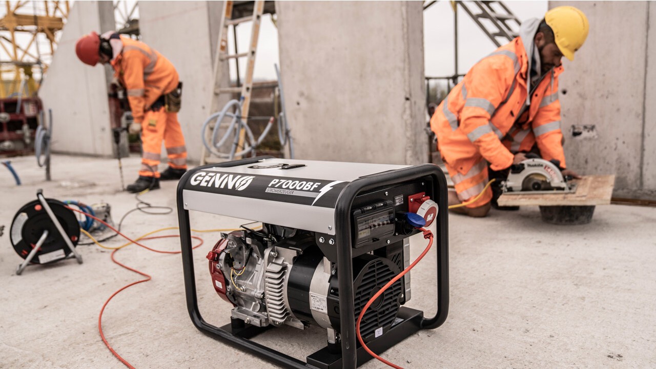 GENNO P7000BF auf der Baustelle im Einsatz