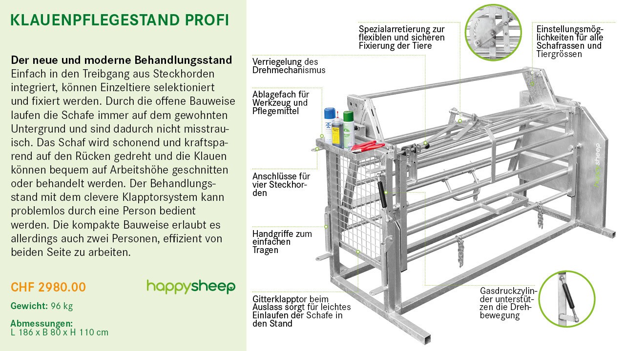 HappySheep® Klauenpflegestand