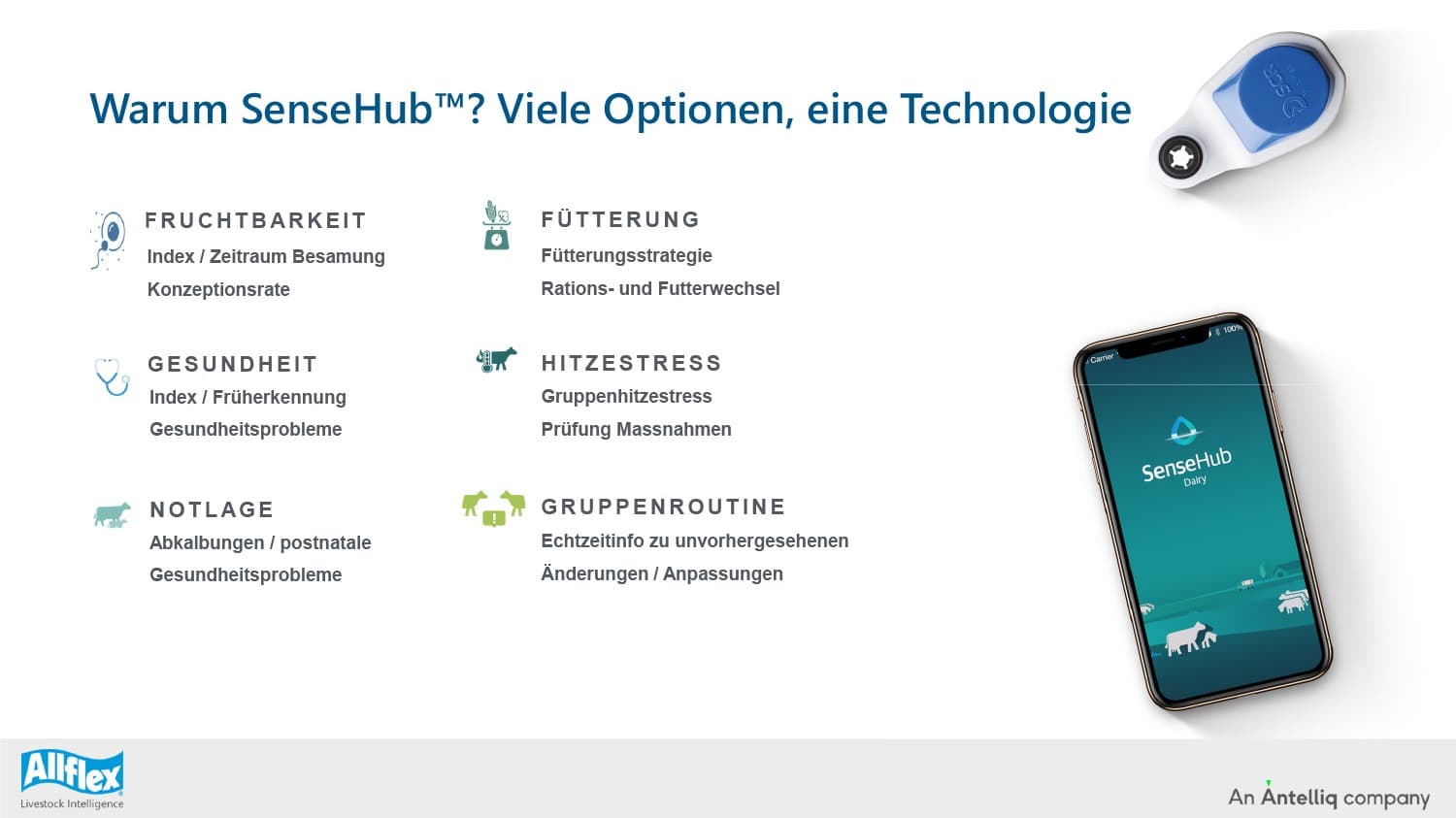 Warum SenseHub™? Viele Vorteile, eine Technologie