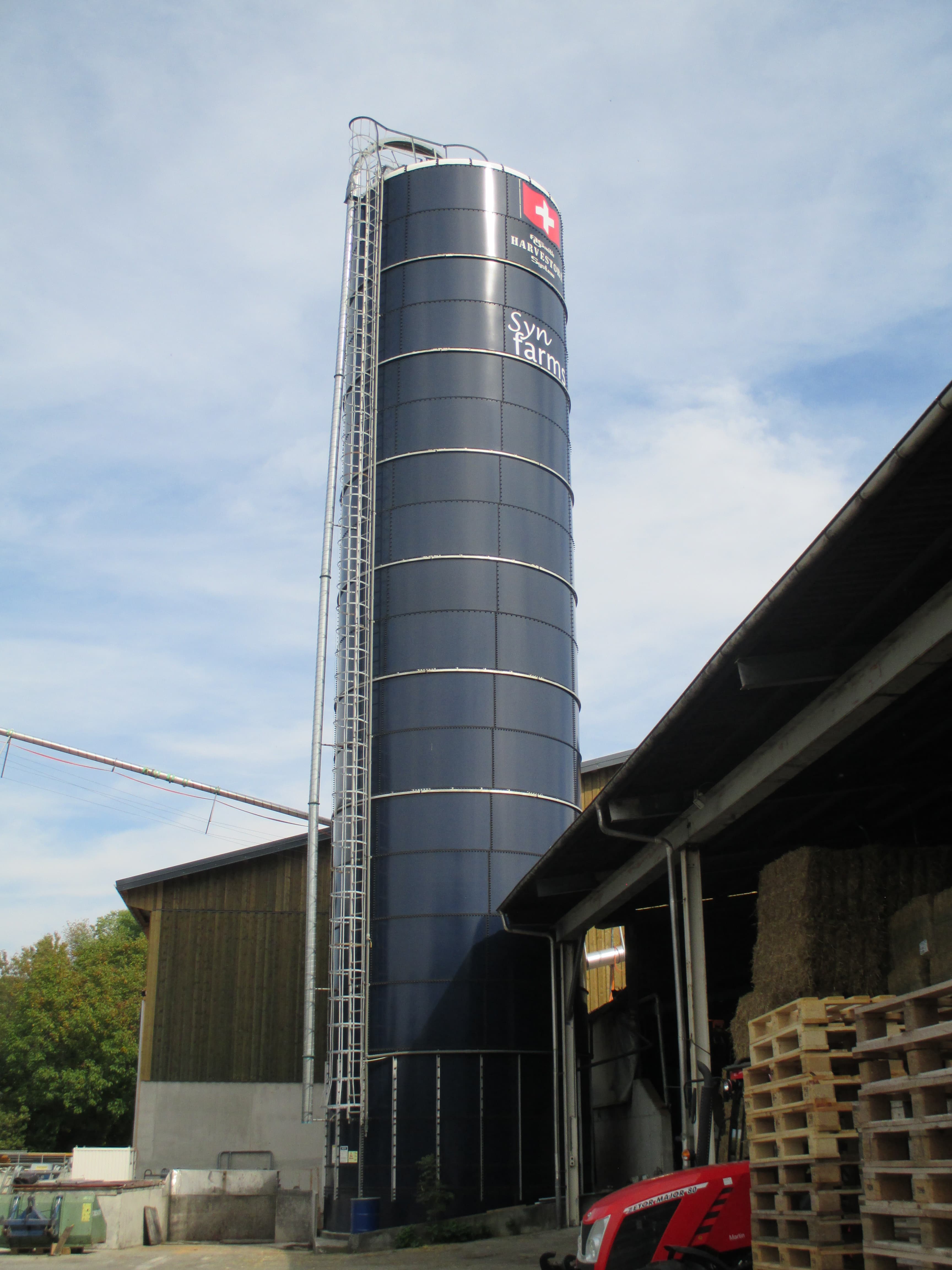 Bau des Silo