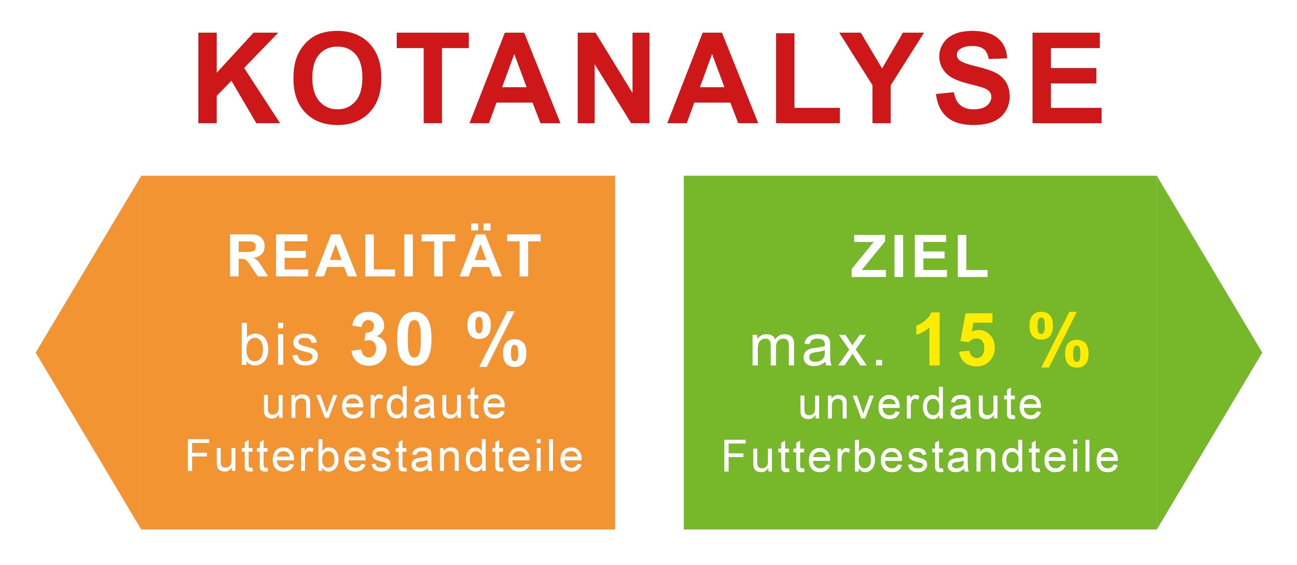 Mit der Kotanalyse wird der Erfolg unserer Empfehlungen kontrolliert.